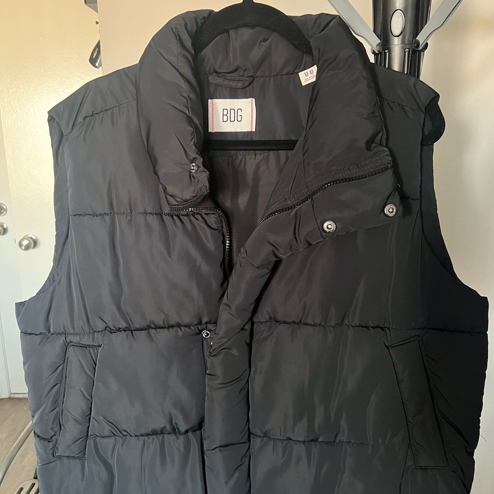 BDG Charcoal Quilted Vest